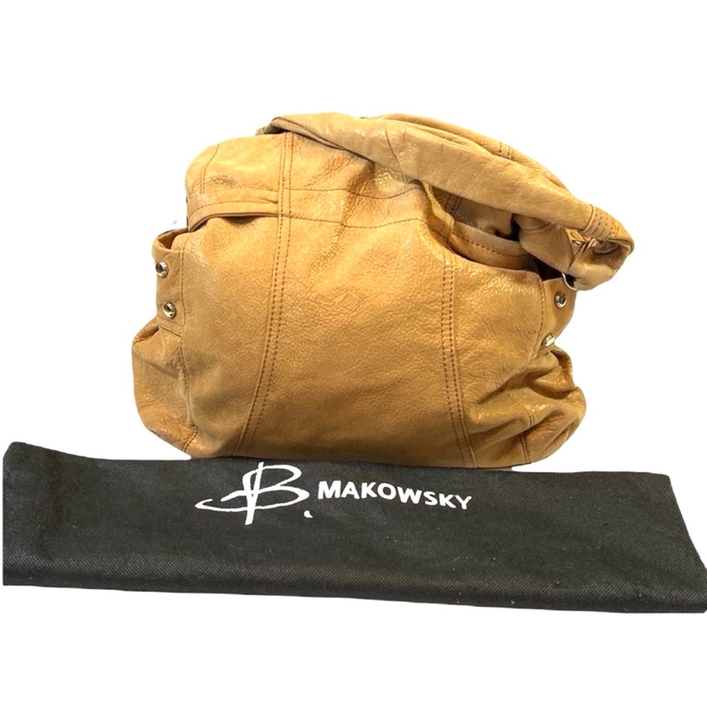 Vintage B. Makowsky Leather Shoulder Bag - Picture 6 of 12
